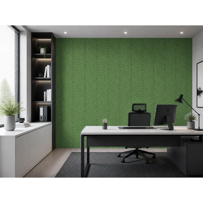 Панел за стена Pet Felt - Fish Bone, цвят R65, 2400 x 1200 mm, дебелина 9 mm, 1 брой