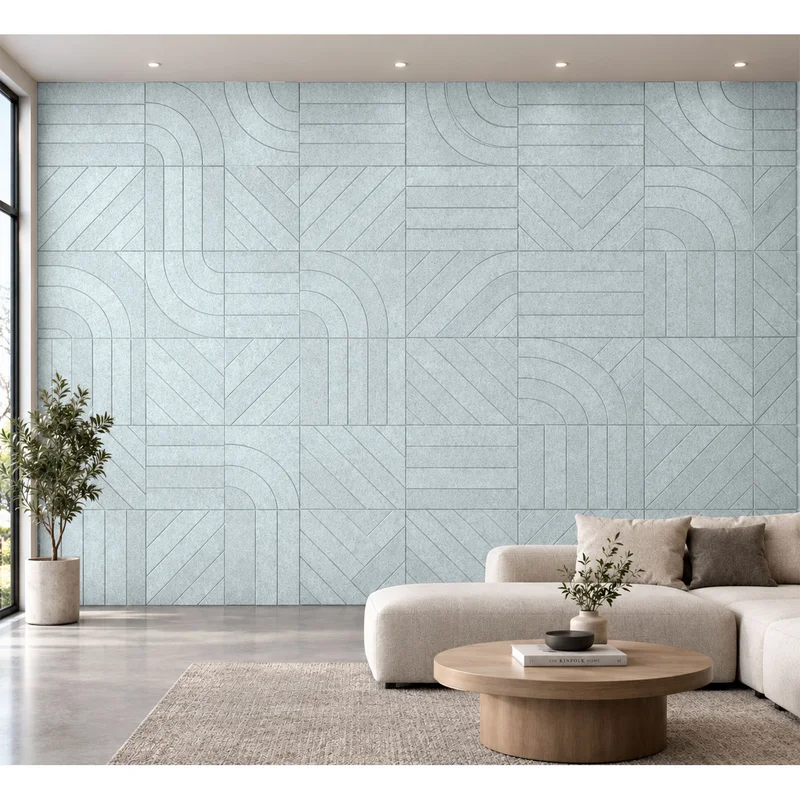 Панел за стена Pet Felt - Direction, цвят R66, 2400 x 1200 mm, дебелина 9 mm, 1 брой