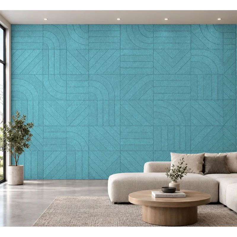 Панел за стена Pet Felt - Direction, цвят R67, 2400 x 1200 mm, дебелина 9 mm, 1 брой