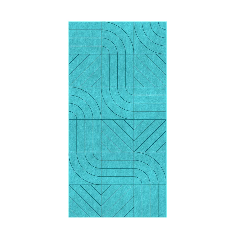 Панел за стена Pet Felt - Direction, цвят R72, 2400 x 1200 mm, дебелина 9 mm, 1 брой