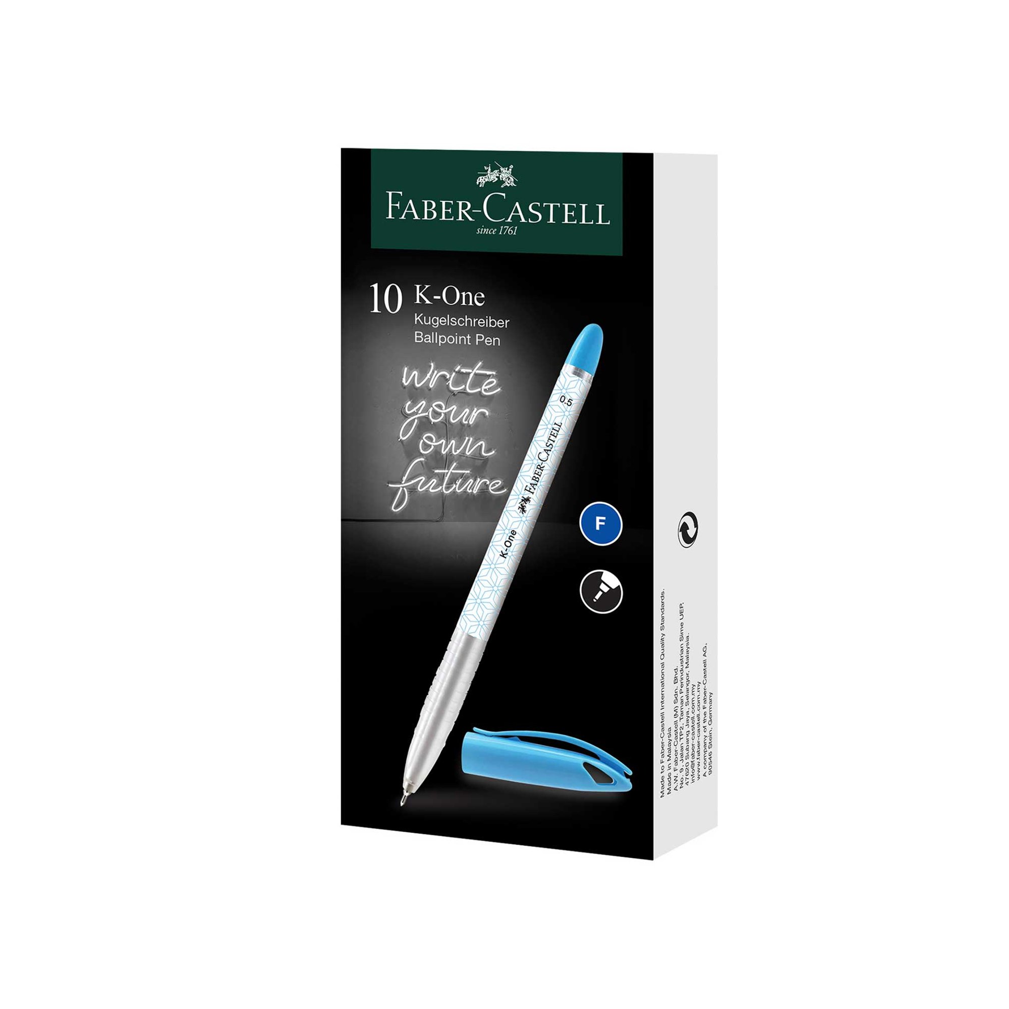 Faber-Castell Химикалка K-One, 0.5 mm, синя