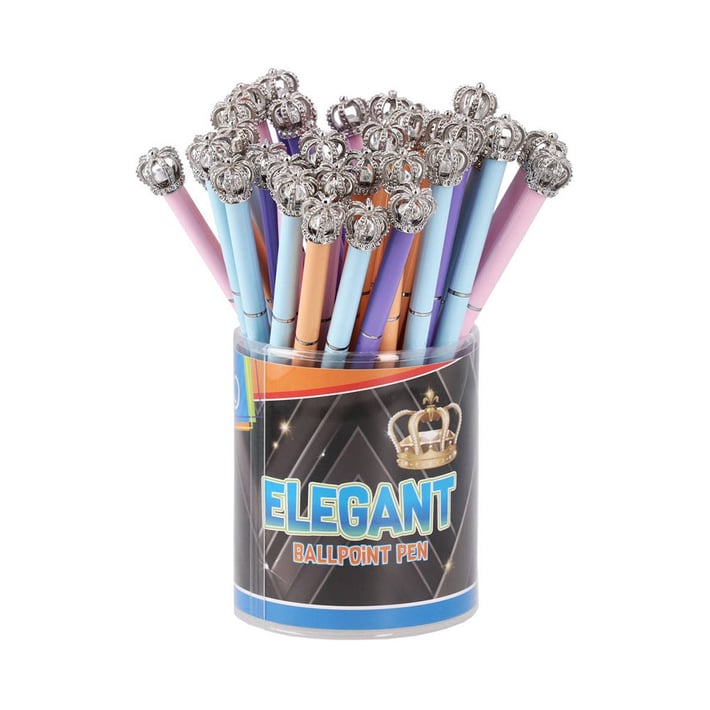 Химикалка Sazio Elegant, с корона, 1.0 mm, асорти