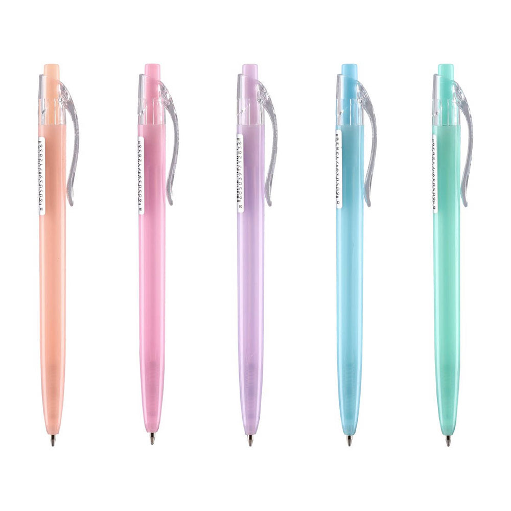 Химикалка Sazio Hola, автоматична, пастелна, 0.7 mm, асорти, 1 брой