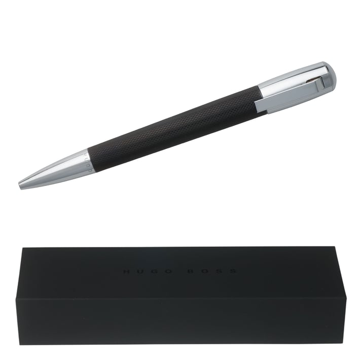 Hugo Boss Химикалка Pure, в кутия, черна