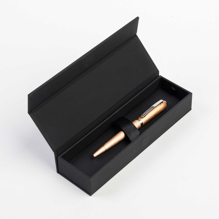 Hugo Boss Химикалка Contour Brushed, в кутия, бежова