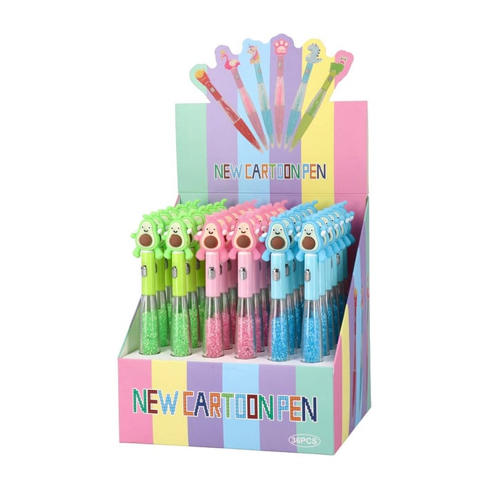 Химикалка Statovac Chick, авокадо, автоматична, асорти, 1 брой