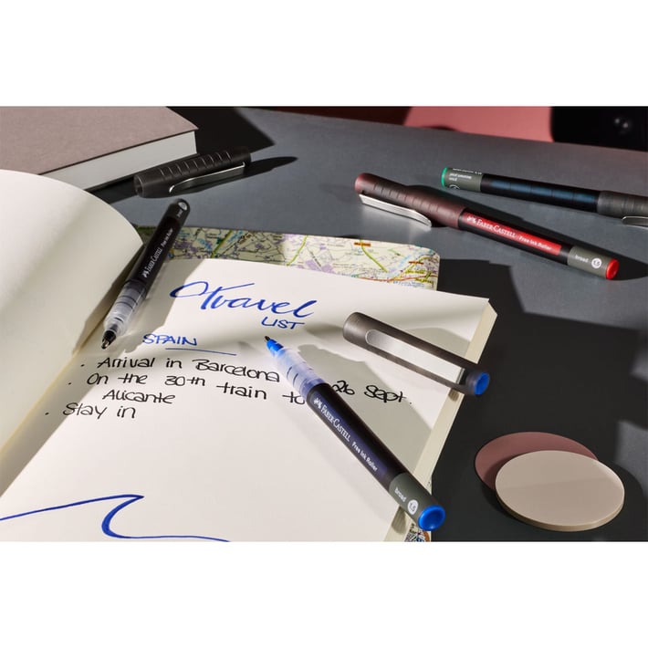 Faber-Castell Ролер Free Ink, 1.5 mm, зелен