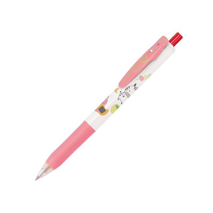 Zebra Гел ролер Sarasa Clip Kawaii, 0.7 mm, 5 броя, 4 цвята