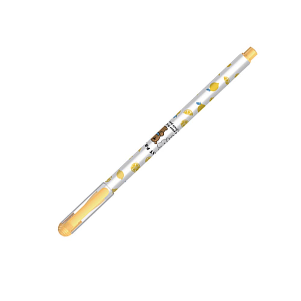 Beifa Гел ролер TA625A-02AY01, 0.7 mm, жълт, синьо мастило