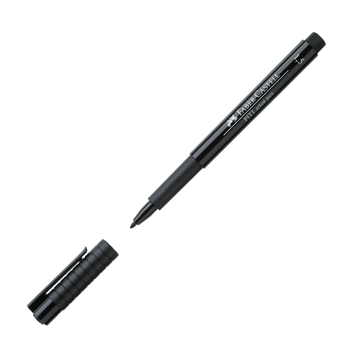 Faber-Castell Маркер Pitt Artist Pen, 1.5 mm, черен