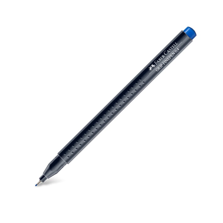 Faber-Castell Тънкописец Grip, 0.4 mm, син