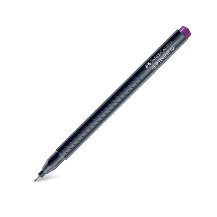 Faber-Castell Тънкописец Grip, 0.4 mm, лилав