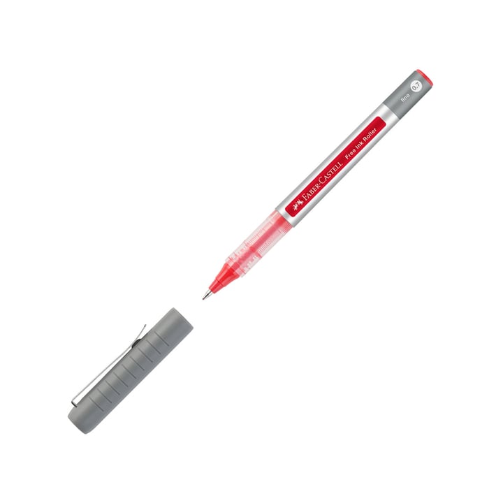 Faber-Castell Ролер Free Ink, 0.7 mm, червен