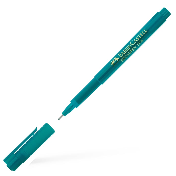 Faber-Castell Тънкописец Broadpen 1554, 0.8 mm, тюркоаз