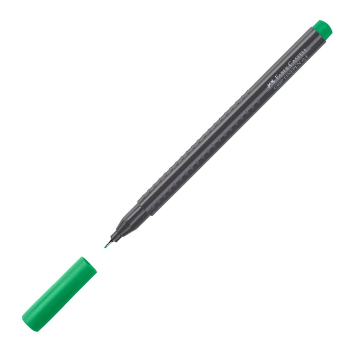 Faber-Castell Тънкописец Grip, 0.4 mm, смарагдовозелен