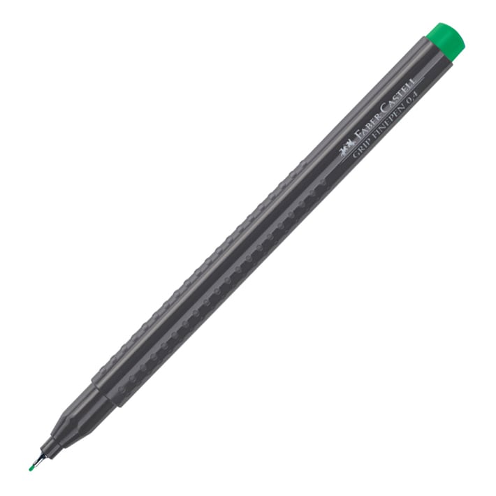 Faber-Castell Тънкописец Grip, 0.4 mm, смарагдовозелен