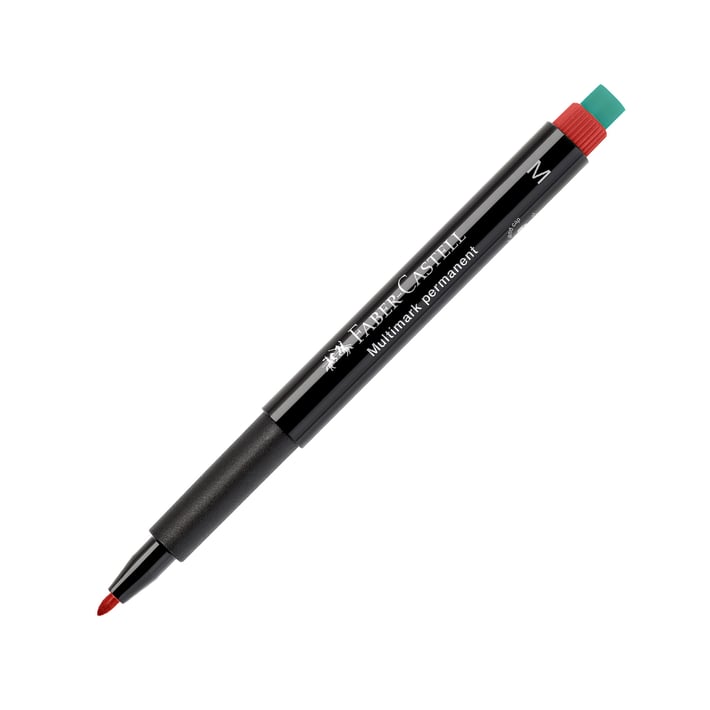 Faber-Castell Тънкописец 1525 OHP M, перманентен, 1.0 mm, червен