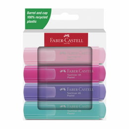 Faber-Castell Текст маркер 1546, пастелен, 4 допълнителни цвята