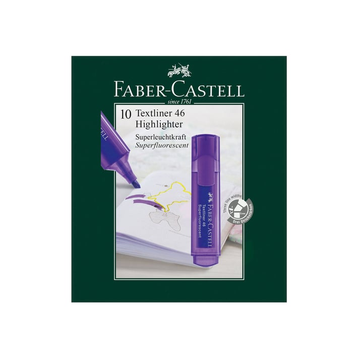 Faber-Castell Текст маркер 1546, неон, виолетов