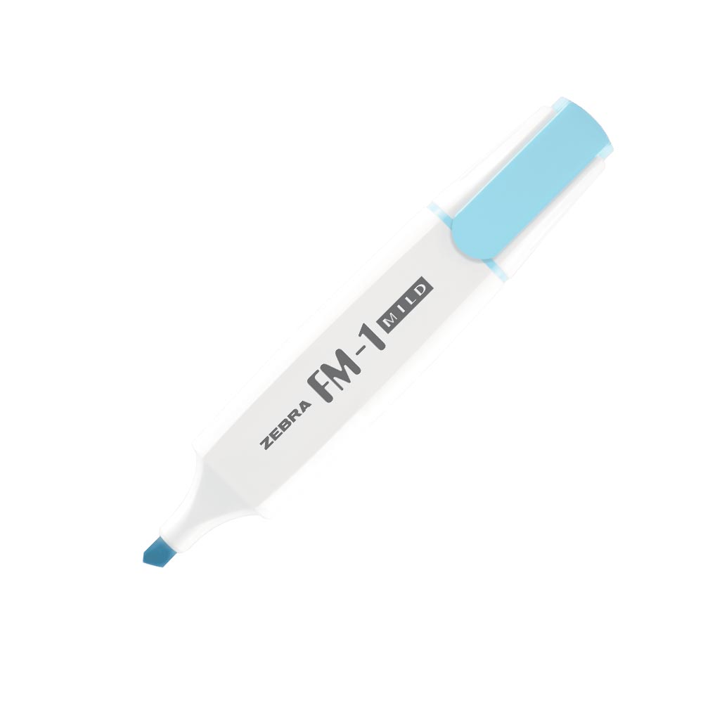 Zebra Текст маркер FM-1 Mild, 3.5 mm, син