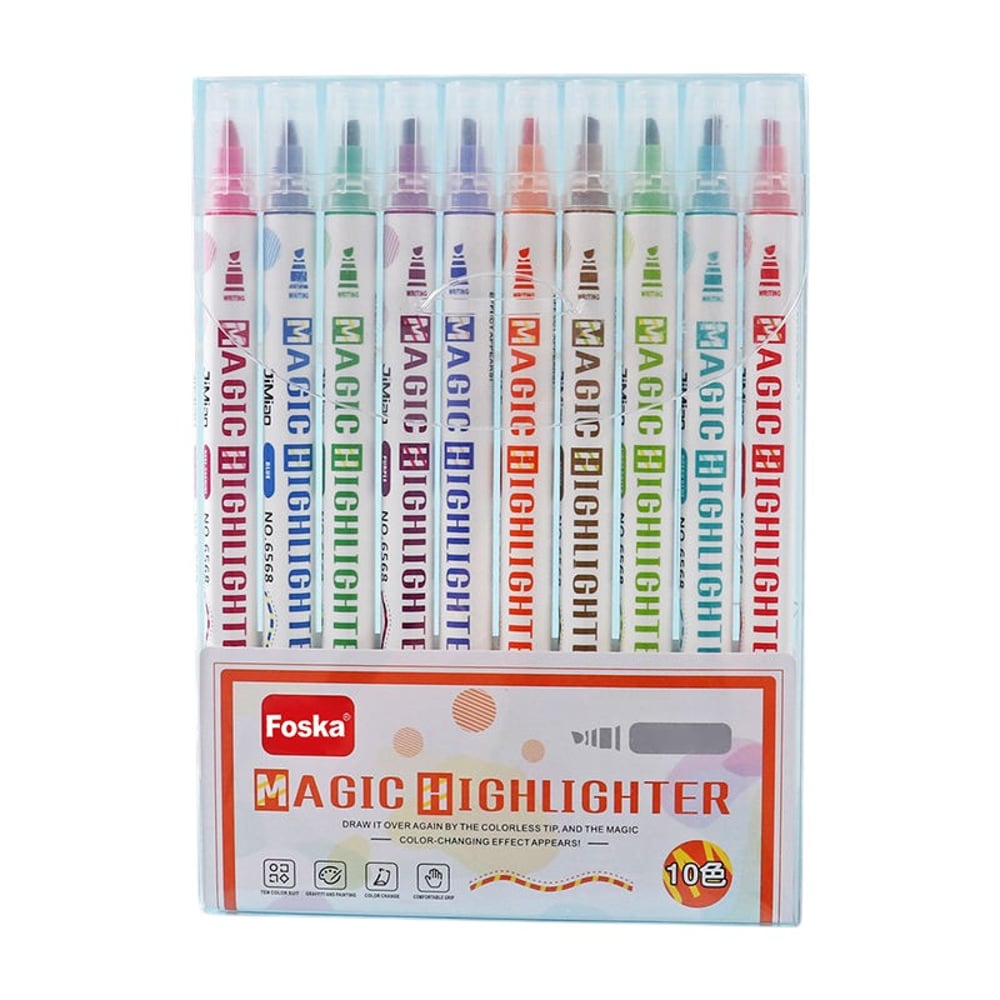 Foska Текст маркер Magic, 10 цвята