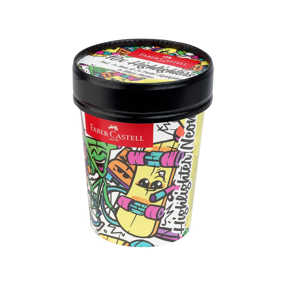 Faber-Castell Текст маркер 1546, Ice Cream, неонови цветове, 10 броя