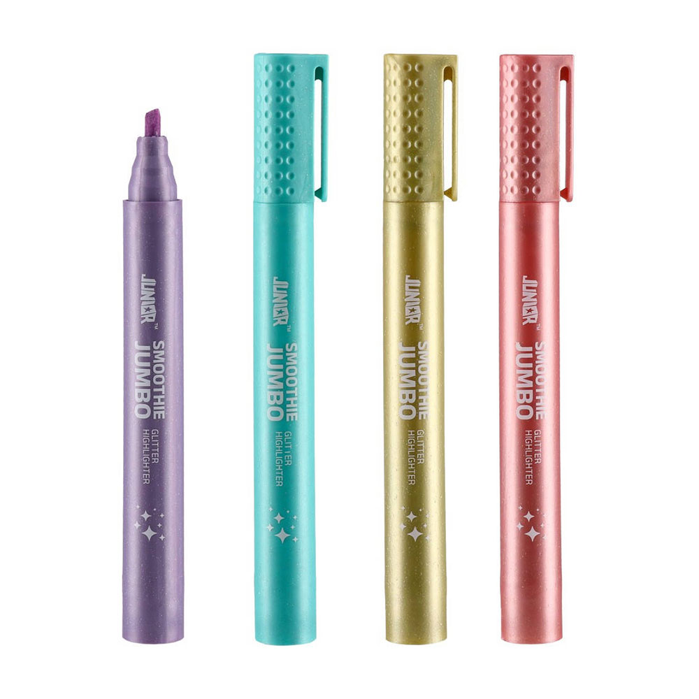 Текст маркер Junior Smoothie, металик, асорти, 1 брой