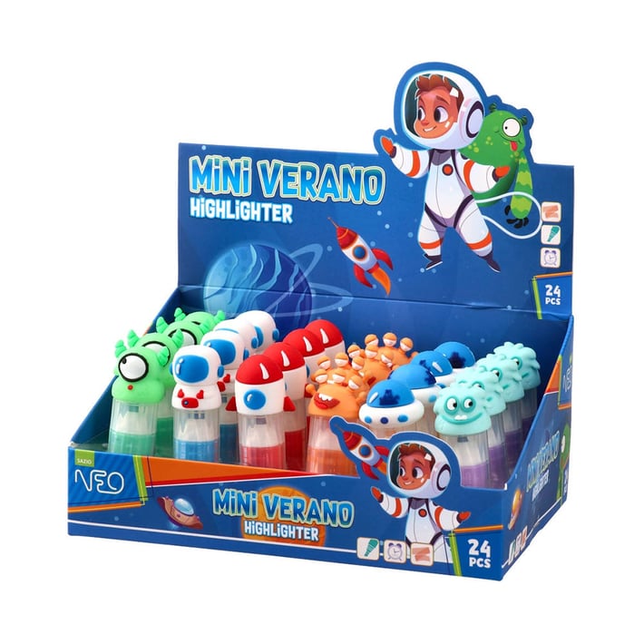 Текст маркер Sazio Mini, мини, космос, асорти