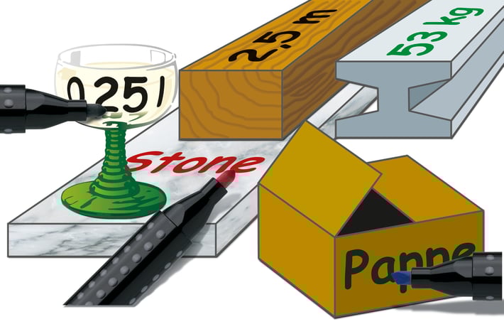 Faber-Castell Перманентен маркер Grip 1504, объл, 4 цвята