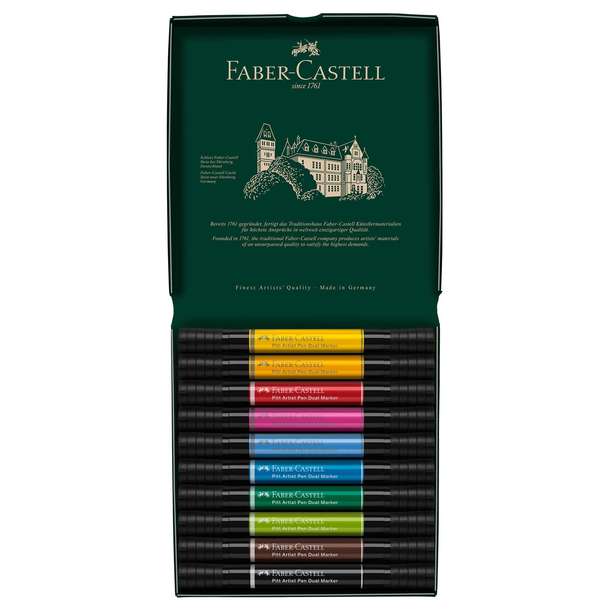 Faber-Castell Маркер Dual, 10 цвята