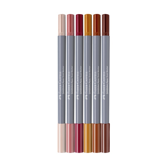 Faber-Castell Маркер Goldfaber A.Dual - Boho, 6 броя