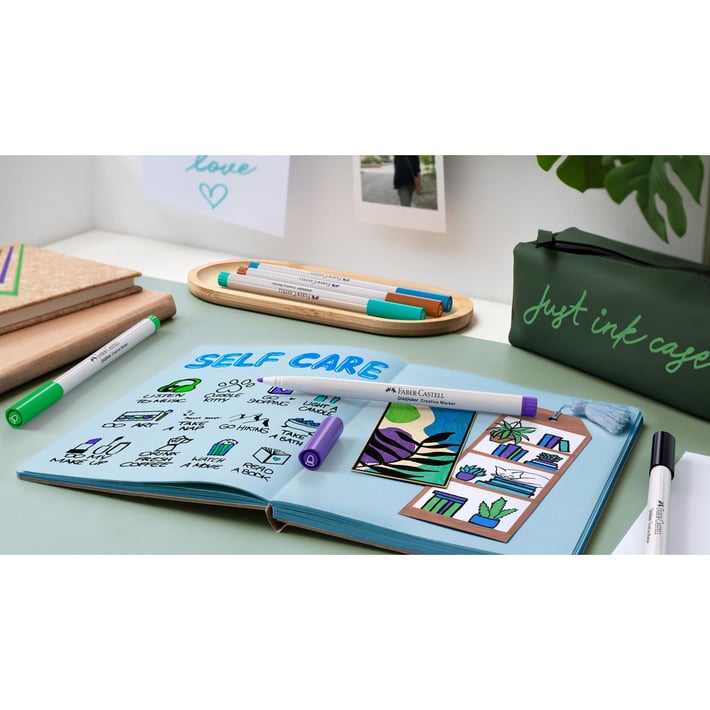 Faber-Castell Маркер Creative Haven, объл, 1.5 mm, 6 цвята