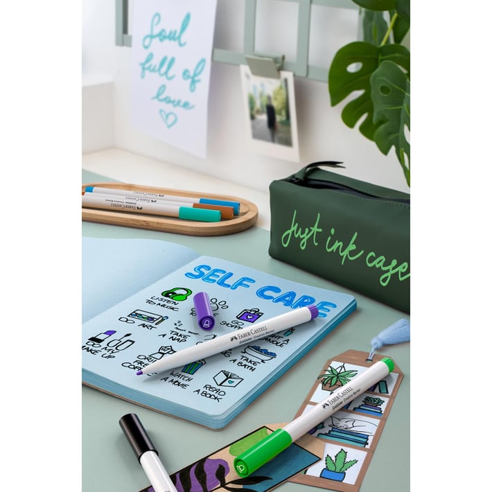 Faber-Castell Маркер Creative Haven, объл, 1.5 mm, 6 цвята