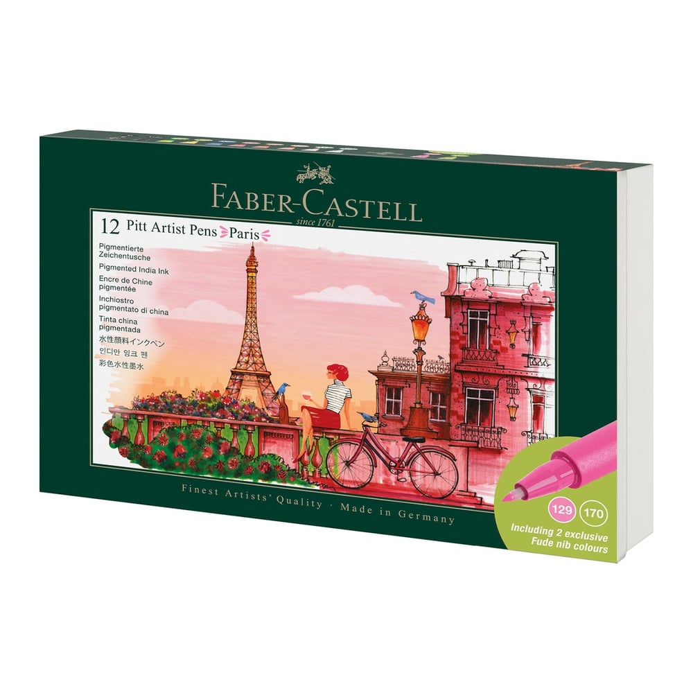 Faber-Castell Маркер Pitt Artist - Paris, 12 броя