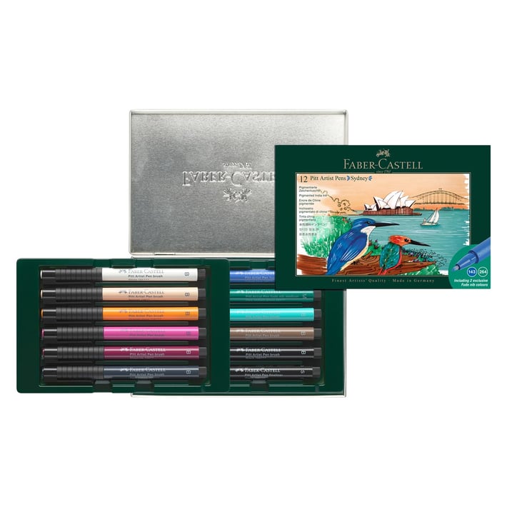 Faber-Castell Маркер Pitt Artist - Sydney, 12 броя