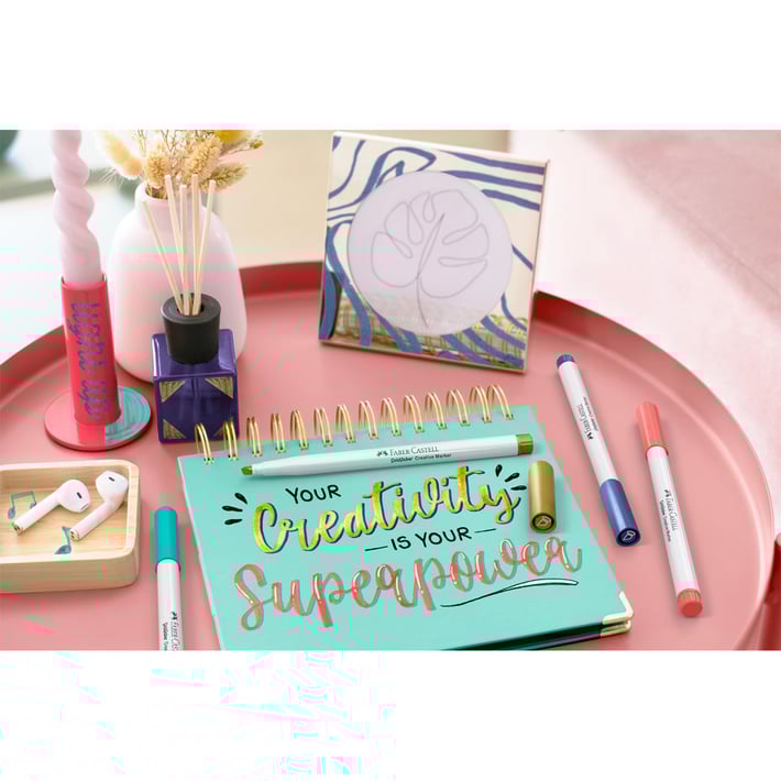 Faber-Castell Маркер за калиграфия Creative Lettering, 6 цвята