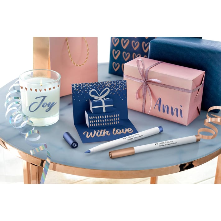 Faber-Castell Маркер-четка Creative Happy Celebration, 6 цвята