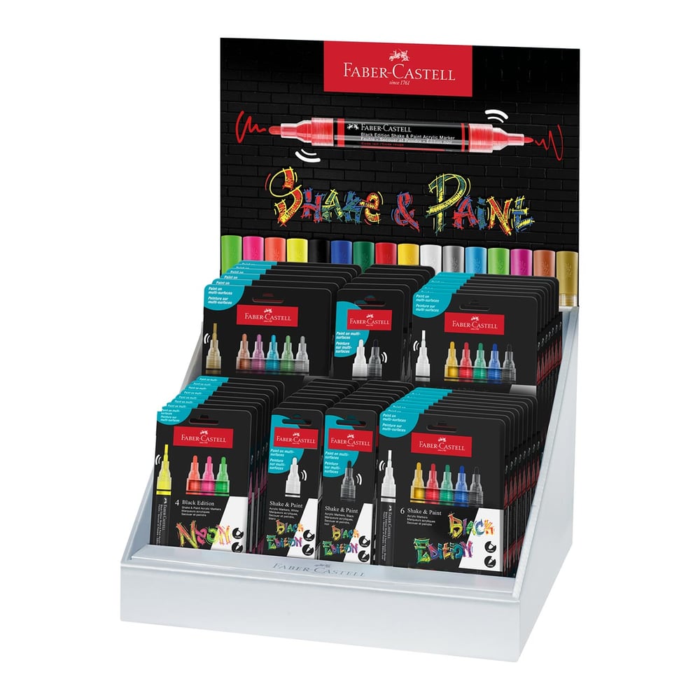 Faber-Castell Маркер Black Edition, акрилен, в дисплей