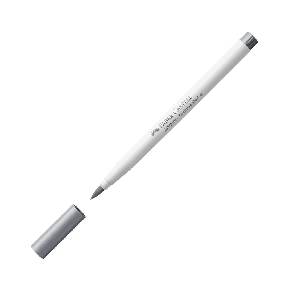 Faber-Castell Маркер-четка Creative, № 551, сребрист металик