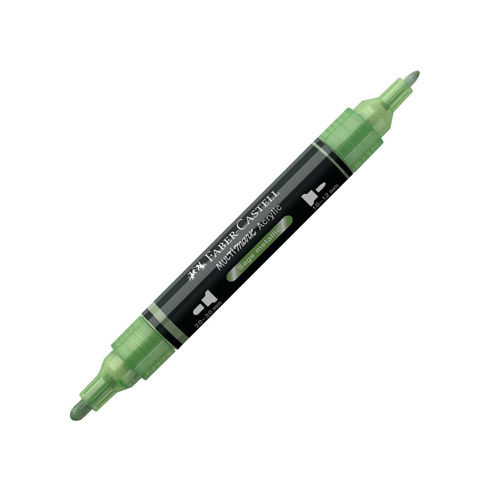 Faber-Castell Акрилен маркер Multimark, № 298, сивозелен металик