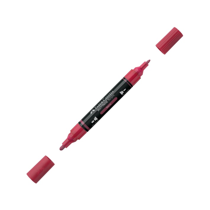 Faber-Castell Акрилен маркер Multimark, № 433, плодовочервен