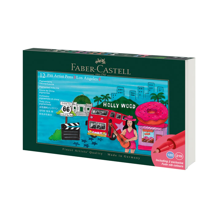 Faber-Castell Маркер Pitt Artist, Los Angeles, 12 броя
