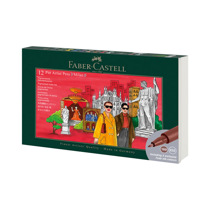 Faber-Castell Маркер Pitt Artist, Milan, 12 броя