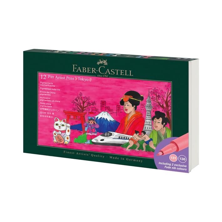 Faber-Castell Маркер Pitt Artist, Tokyo, 12 броя