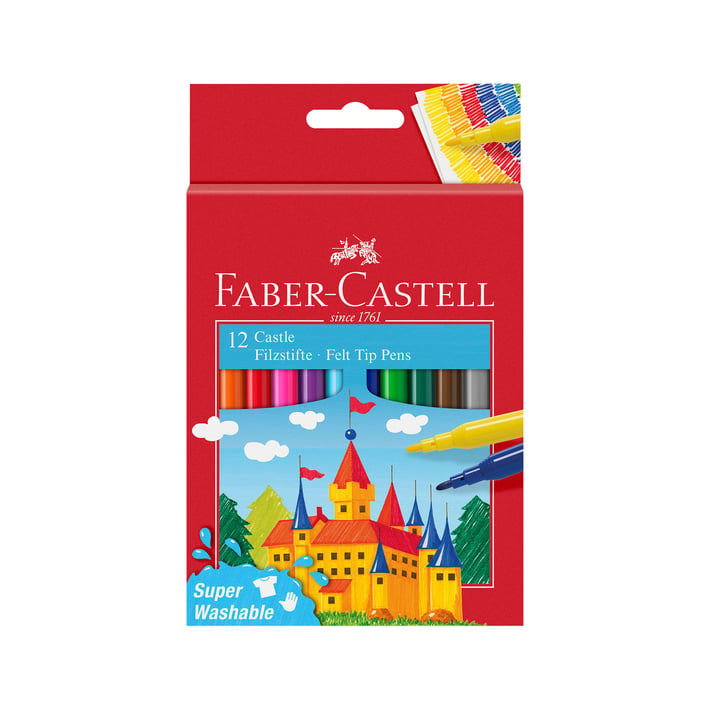 Faber-Castell Флумастери Замък, 12 цвята