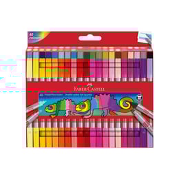 Faber-Castell Флумастери, двойни, 40 цвята
