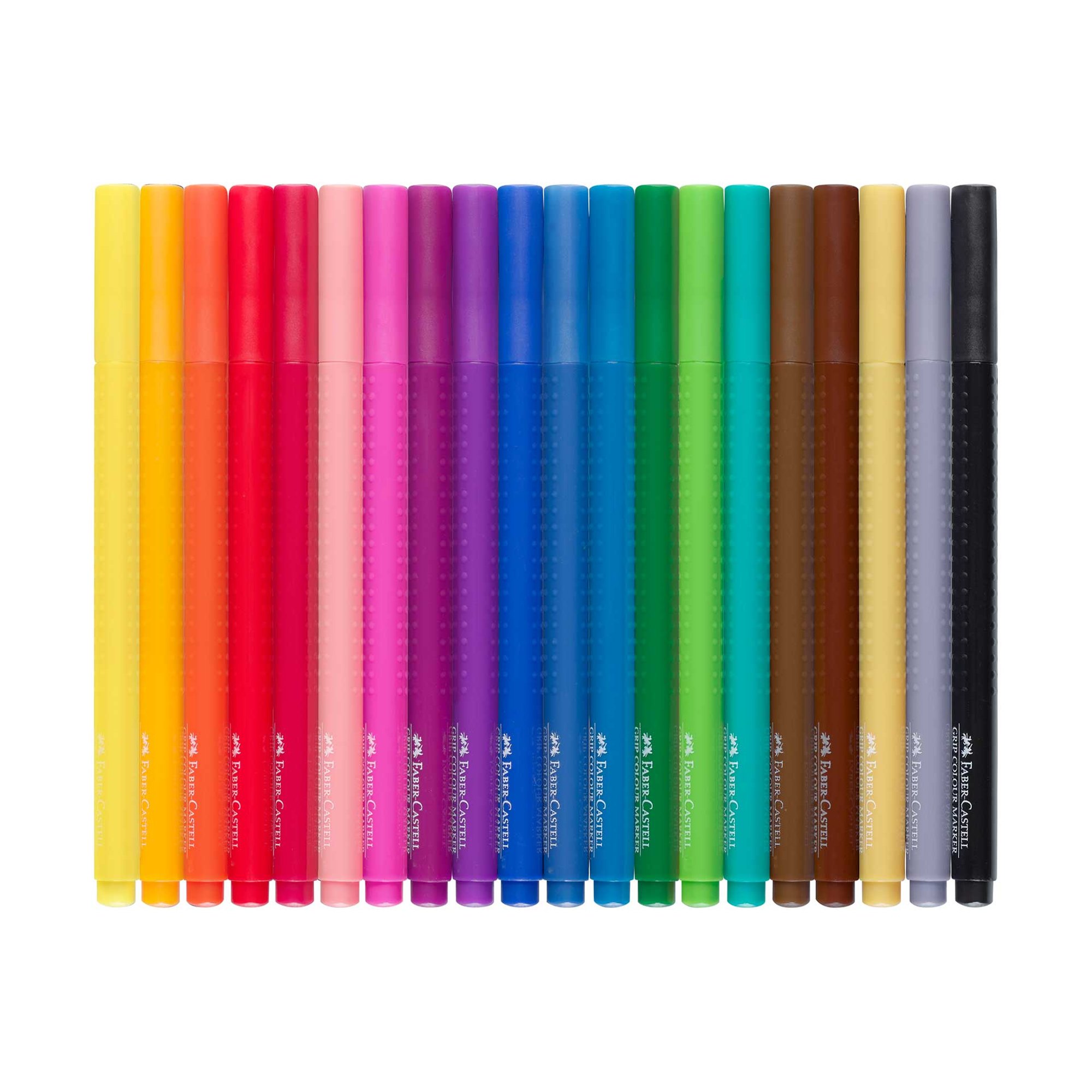 Faber-Castell Флумастери Grip, 20 цвята