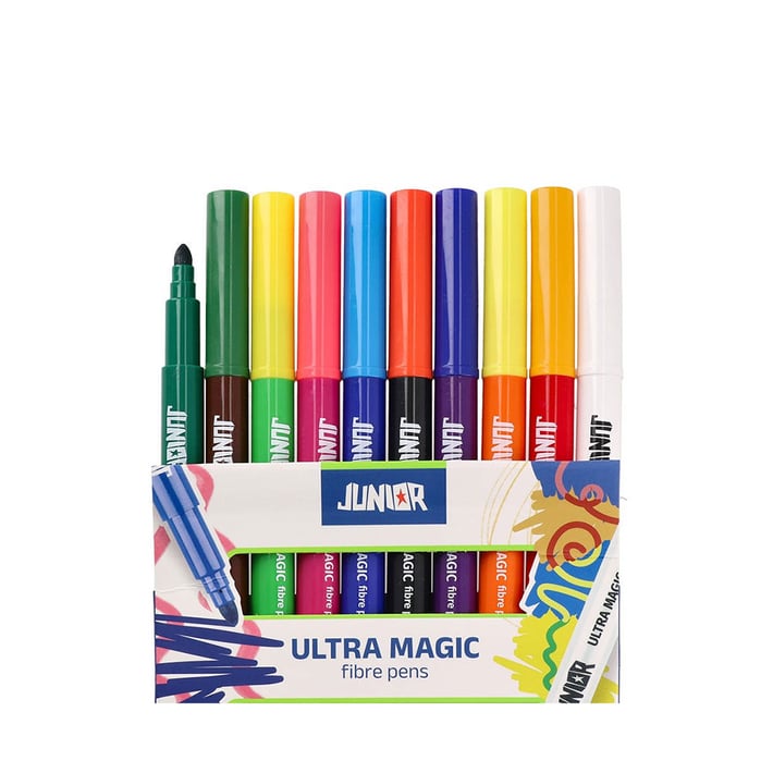 Флумастери Junior Ultra Magic, магически, 10 цвята