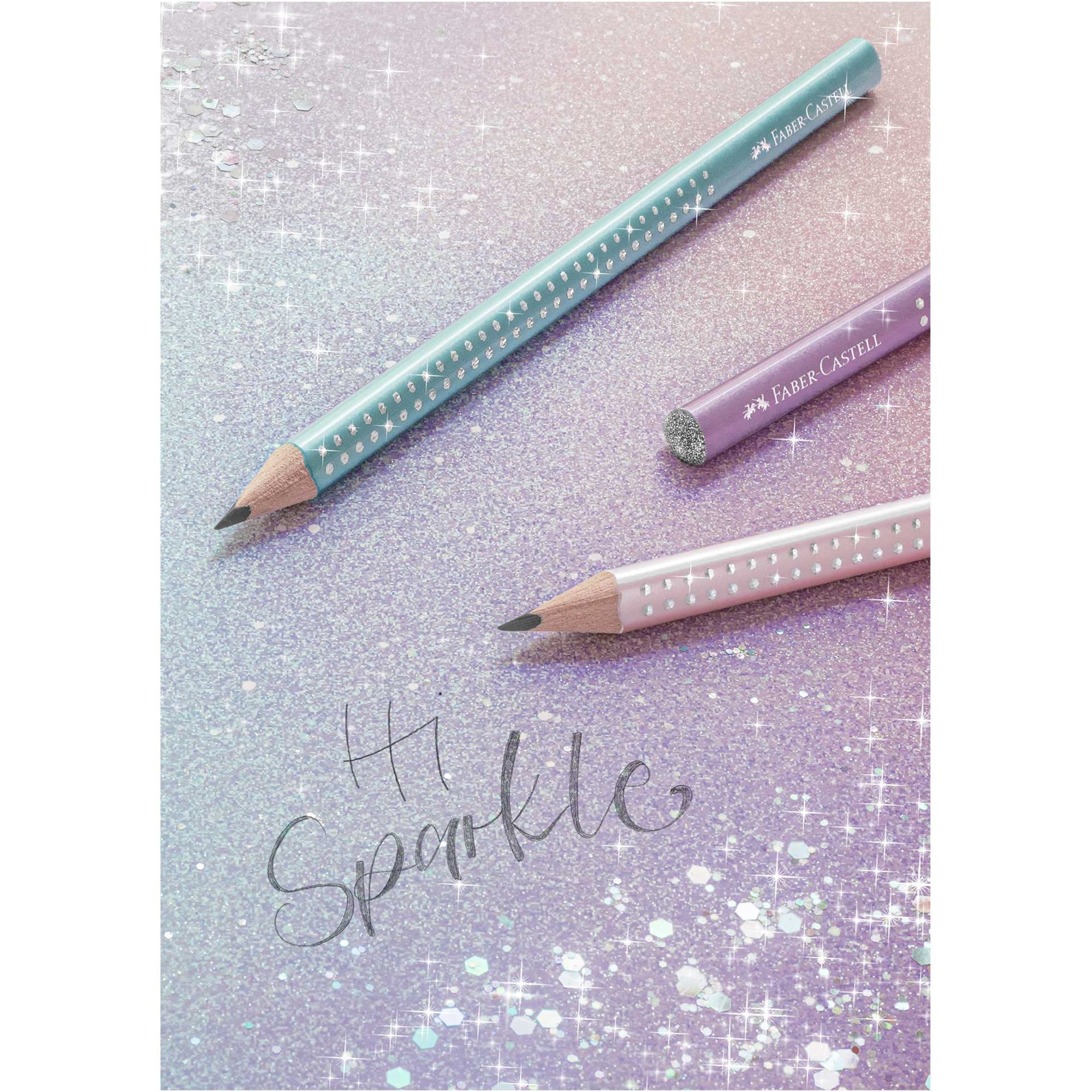 Faber-Castell Молив Sparkle Jumbo, металик, розов