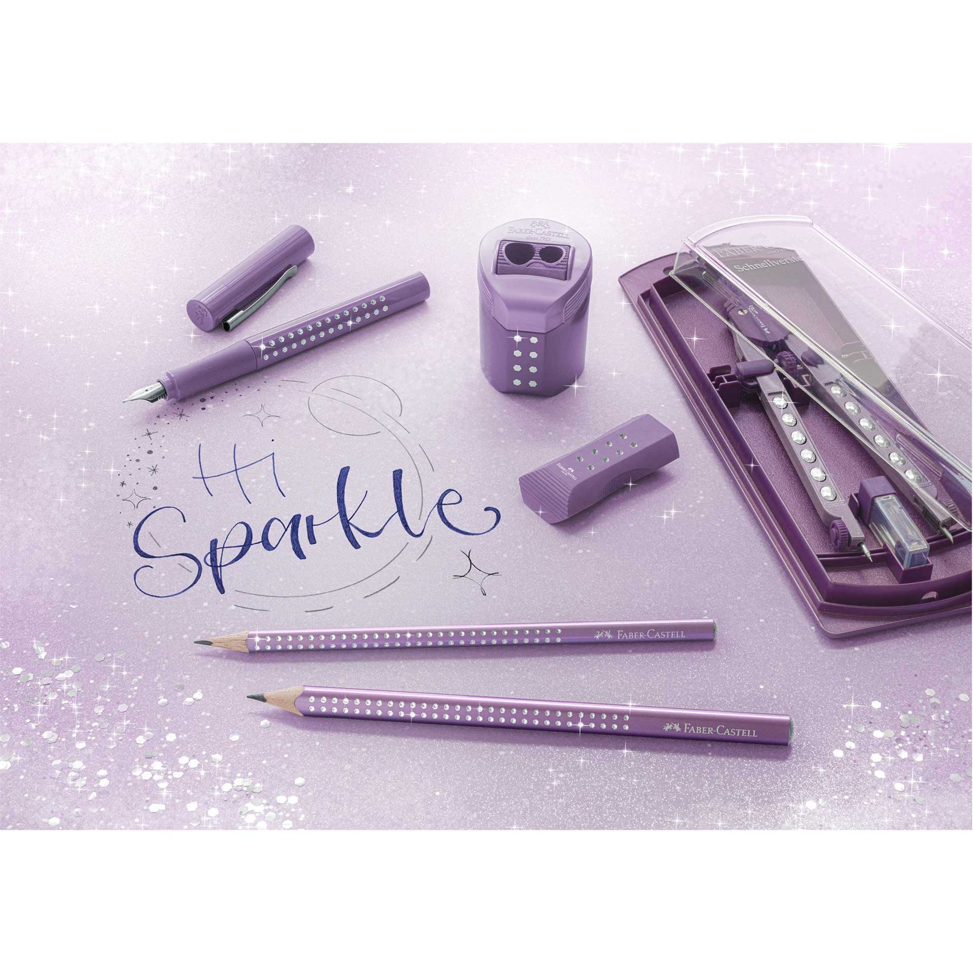 Faber-Castell Молив Sparkle Jumbo, металик, лилав